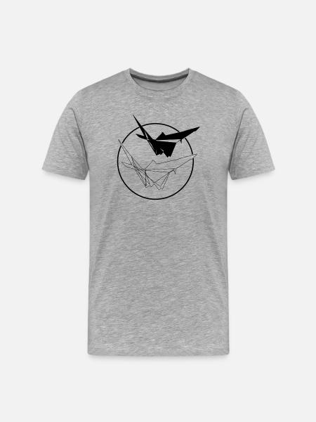 Origami 1 - Men's Premium Organic T-Shirt - heather grey