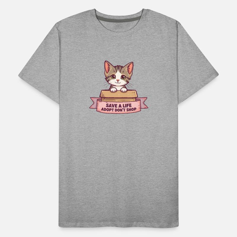 Chat mignon adopter le design Ne pas acheter T-shirt bio Premium Homme