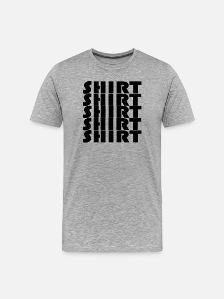 BAUHAUS SHIRT - Männer Premium Bio T-Shirt - Grau meliert