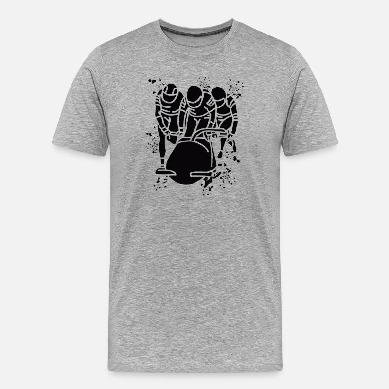 Bobsleigh Bobsleigh Bobsleigh à quatre - T-shirt bio Premium Homme - gris chiné