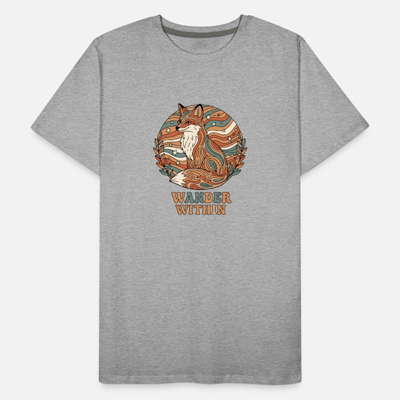 Psychedelisch Retro – Wander Within Männer Premium Bio T-Shirt