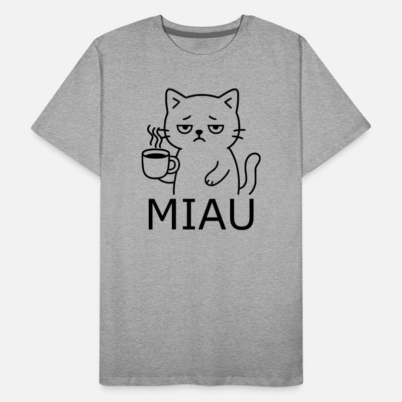 Chat fatigué T-shirt bio Premium Homme