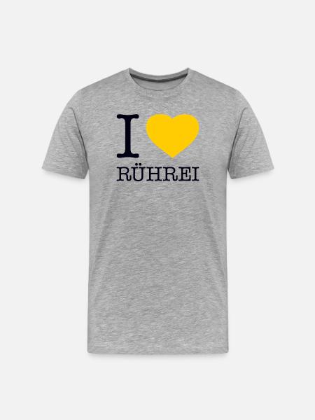 I love scrambled eggs - Men's Premium Organic T-Shirt - heather grey