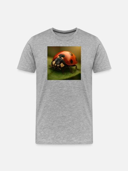 Animals - Ladybug - Men's Premium Organic T-Shirt - heather grey