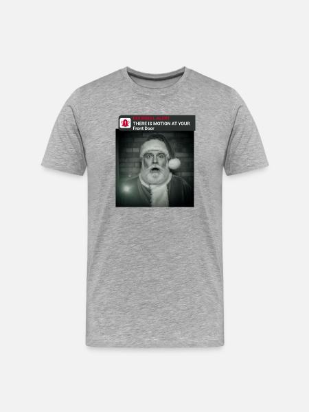 Funny Christmas with Santa Claus - Men's Premium Organic T-Shirt - heather grey