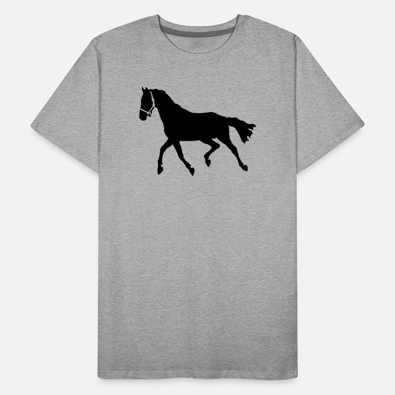 Pferd Männer Premium Bio T-Shirt