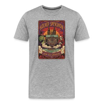 Cologne Spökshow Dom Grauen - T-shirt bio Premium Homme - gris chiné - Devant - Damien (186cm)