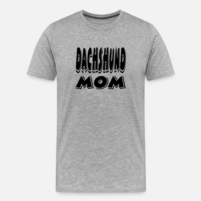 Dackel - Männer Premium Bio T-Shirt - Grau meliert