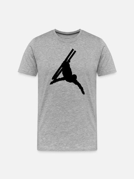 Ski acrobatics - Men's Premium Organic T-Shirt - heather grey