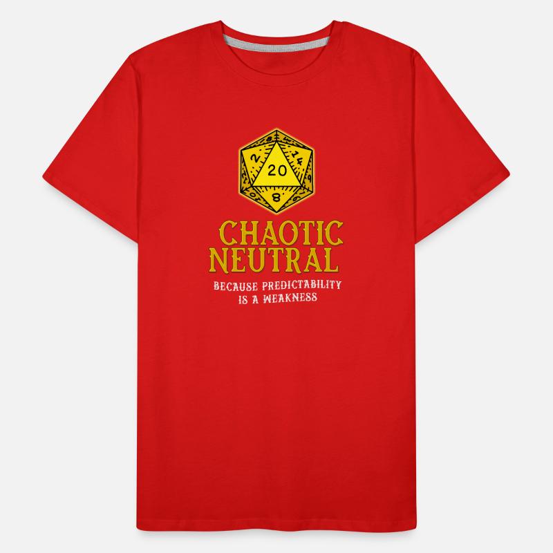Chaotic Neutral Dice Men's Premium Organic T-Shirt