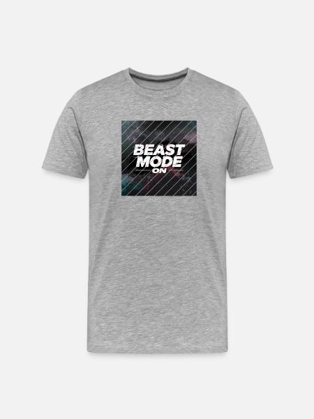 Beast Mod... One - Men's Premium Organic T-Shirt - heather grey