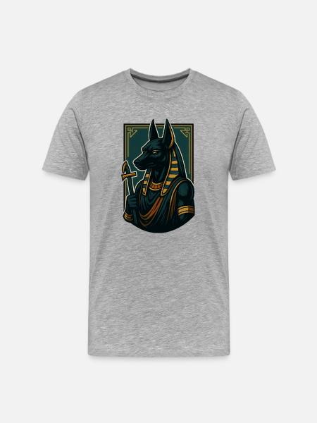 Anubis - Men's Premium Organic T-Shirt - heather grey