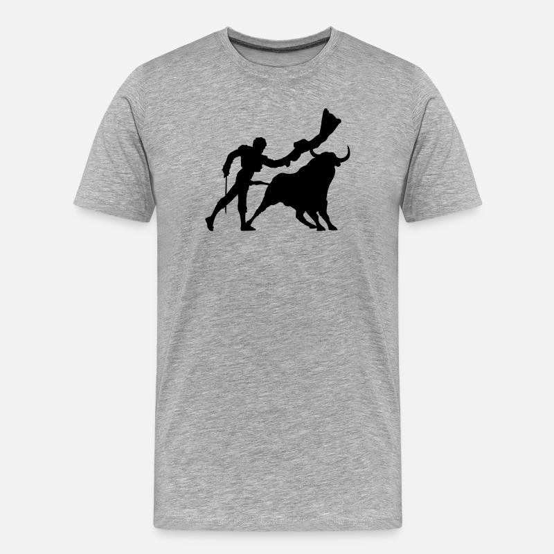 Corrida - Maglietta ecologica premium da uomo - grigio melange