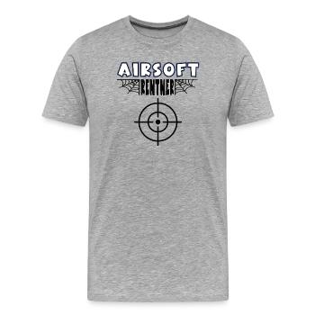 Airsoft Pensioner Airsoft Player Retirement Retirement - Men's Premium Organic T-Shirt - heather grey - Front - Damien (186cm)