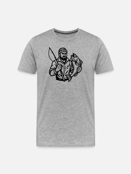 Pêcheur - T-shirt bio Premium Homme - gris chiné