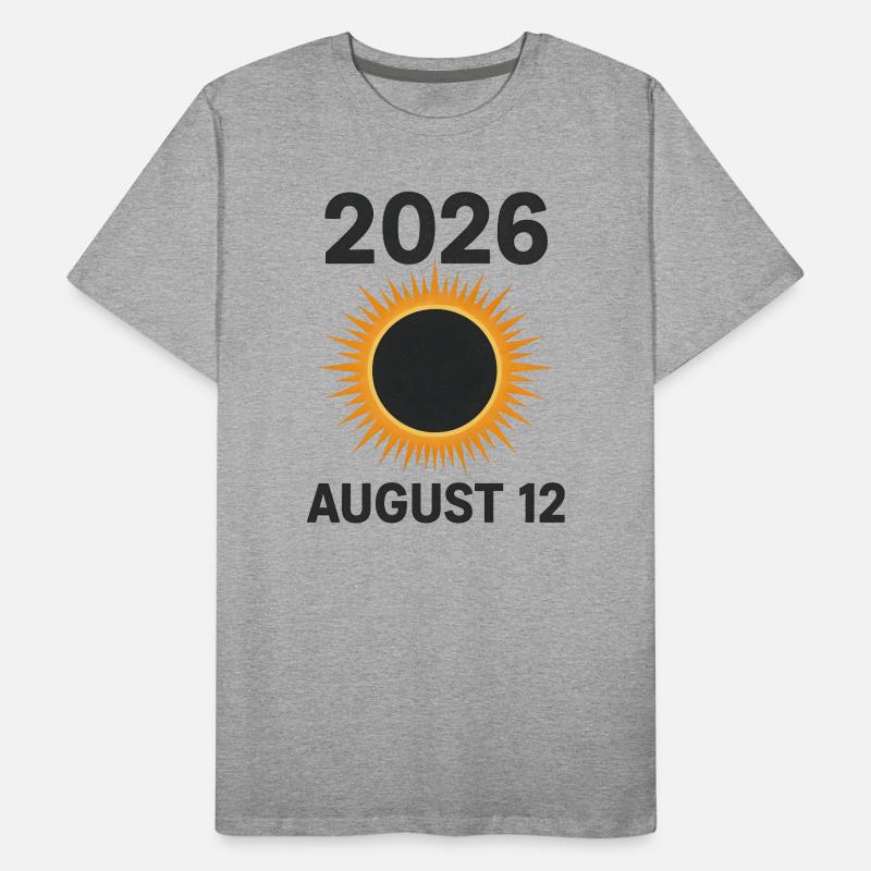 2026 August 12 - total solar eclipse Men's Premium Organic T-Shirt