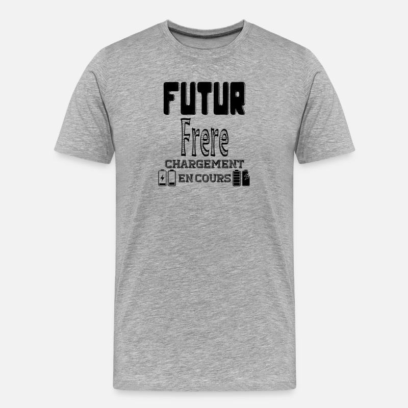Future Brother Loading In Progress - Men's Premium Organic T-Shirt - heather grey
