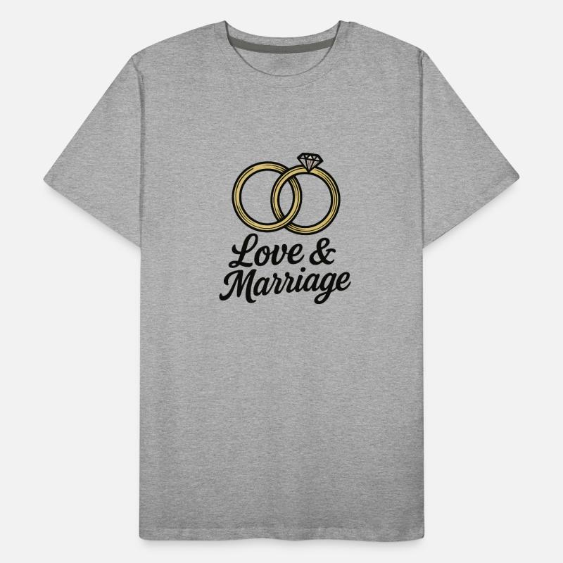 Liebe & Ehe Trauringe - Liebe & Ehe Männer Premium Bio T-Shirt