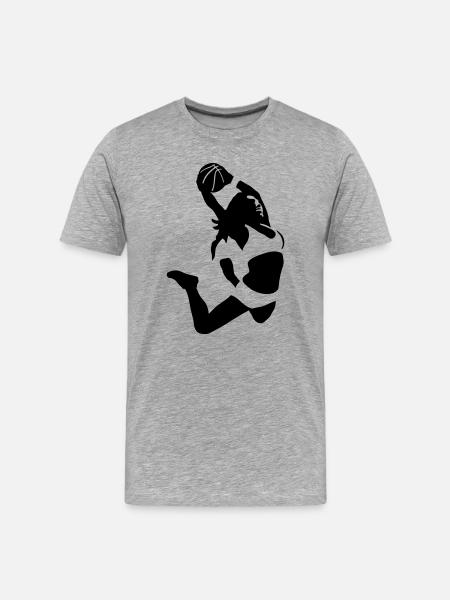 Basketteur Fille - T-shirt bio Premium Homme - gris chiné