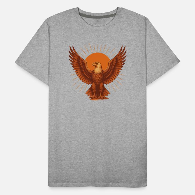 Fiery Solar Eagle Men's Premium Organic T-Shirt