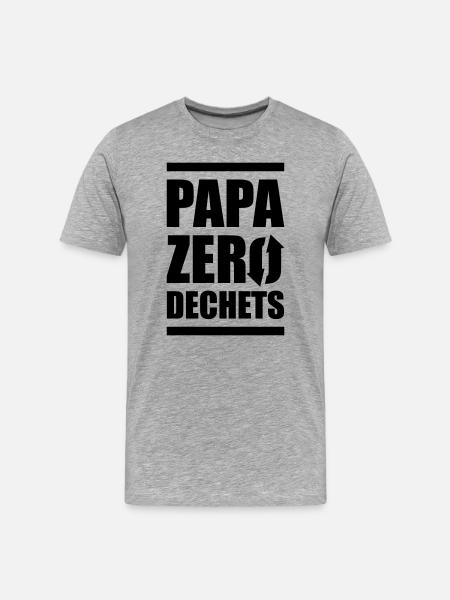 Zero Waste Dad - Men's Premium Organic T-Shirt - heather grey