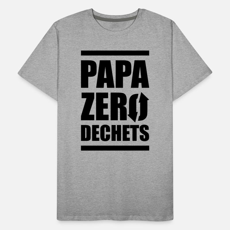 papa zero dechets T-shirt bio Premium Homme
