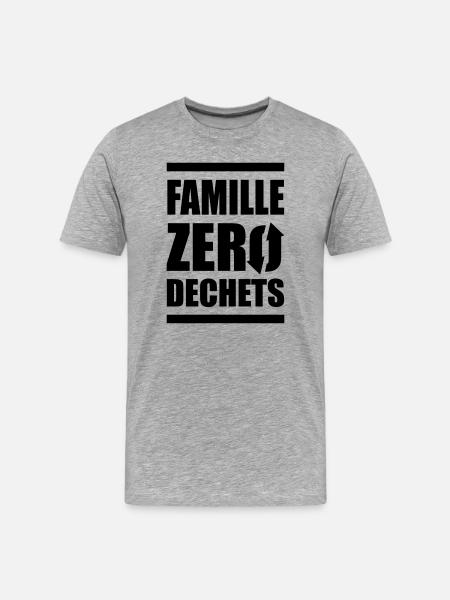 Zero Waste Family - Men's Premium Organic T-Shirt - heather grey