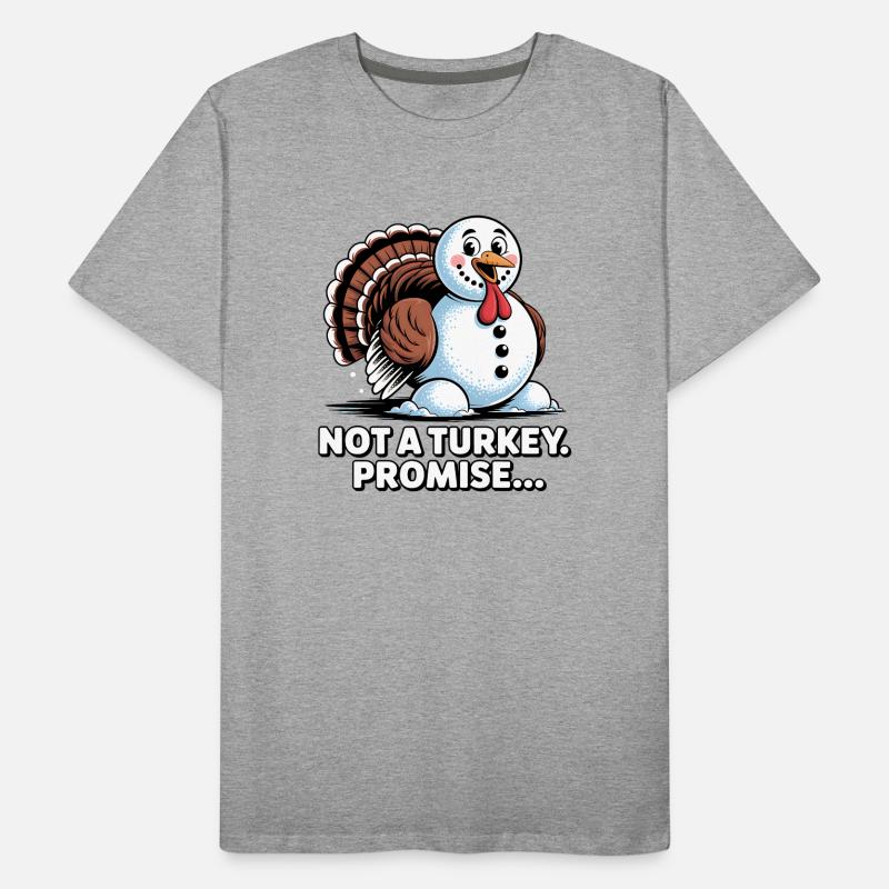 Pas de dinde pour le dîner T-shirt bio Premium Homme