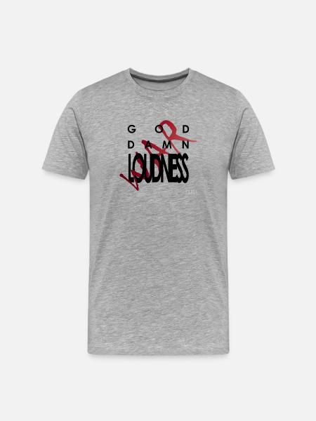 God Damn Loudness War - Men's Premium Organic T-Shirt - heather grey