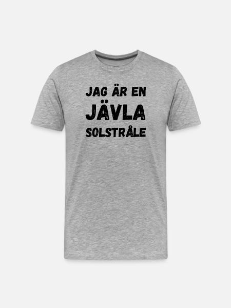 I'M A FUCKING RAY OF SUNSHINE - Men's Premium Organic T-Shirt - heather grey