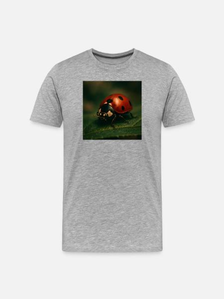 Animals - Ladybug - Men's Premium Organic T-Shirt - heather grey