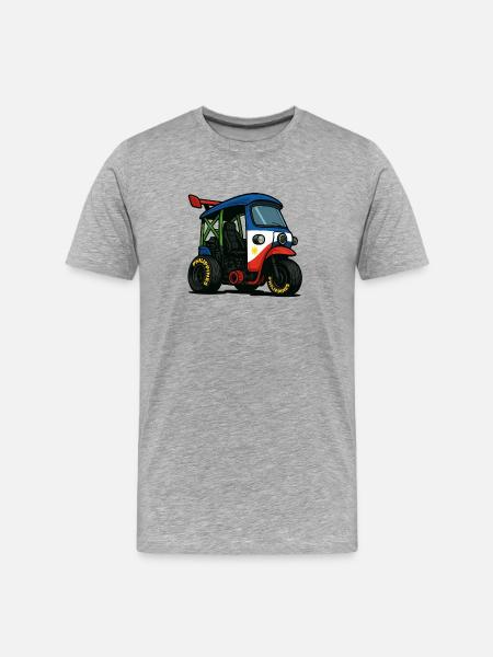 Philippinen Street Legend - Männer Premium Bio T-Shirt - Grau meliert