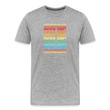 Fracture du bras Fracture osseuse du squelette d’Halloween - T-shirt bio Premium Homme - gris chiné - Devant - Damien (186cm)