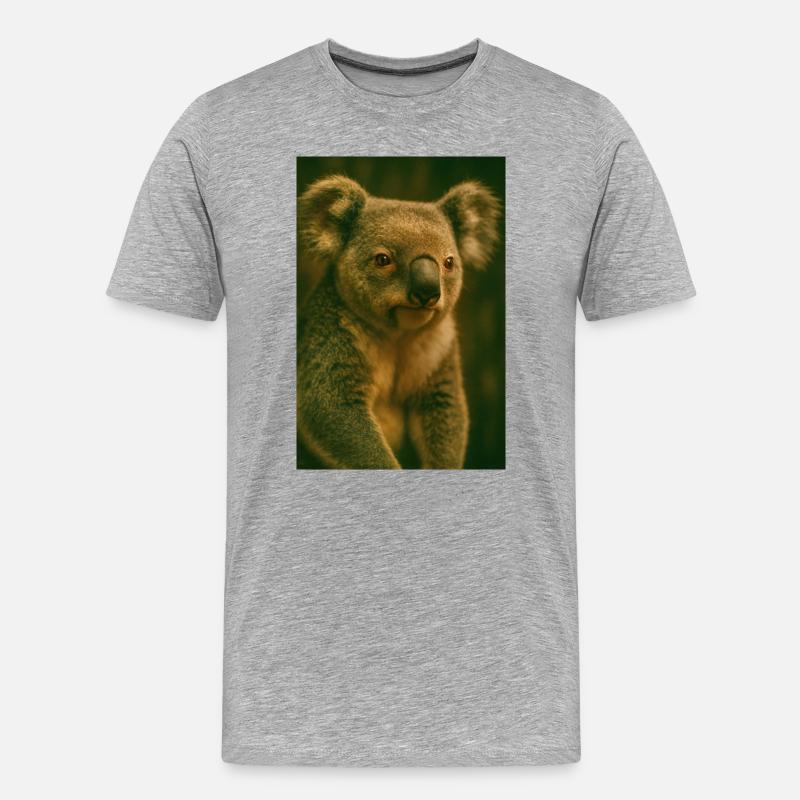 Tiere - Koala - Männer Premium Bio T-Shirt - Grau meliert