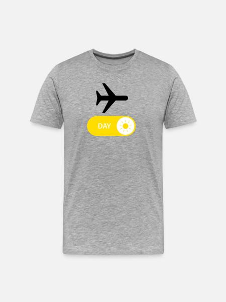 World TRAVEL - ON - Men's Premium Organic T-Shirt - heather grey
