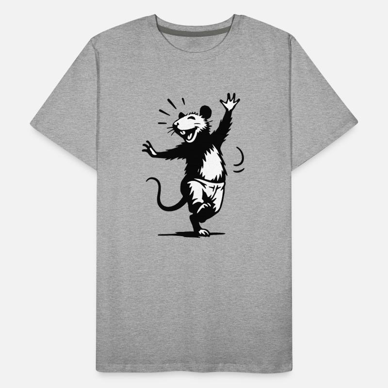 Moufette rieuse en danse T-shirt bio Premium Homme