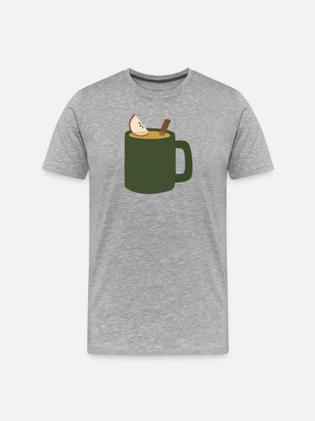 Mulled Apple Cider Mug - Men's Premium Organic T-Shirt - heather grey