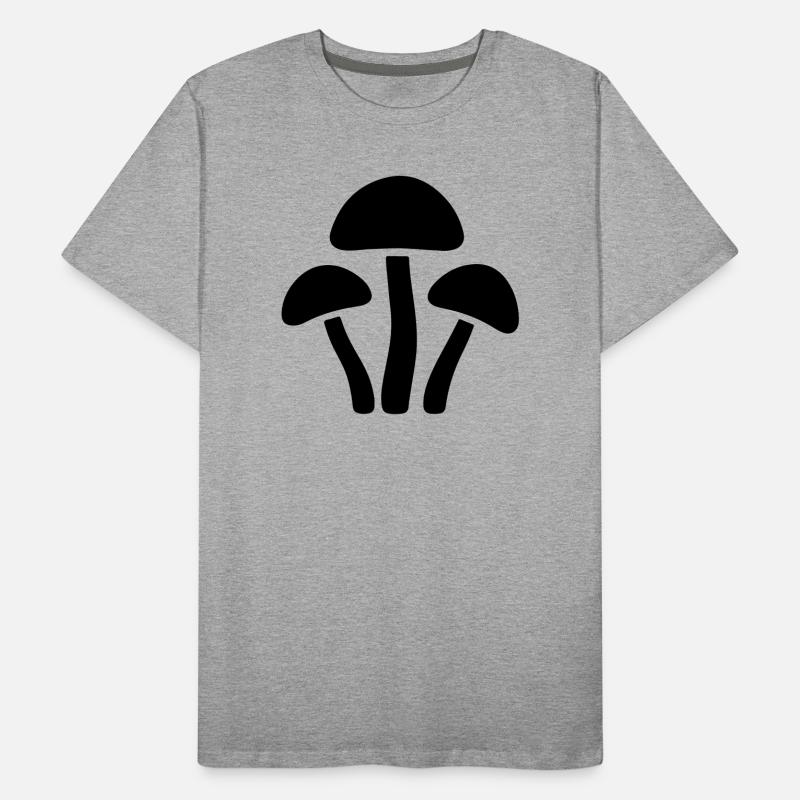 Mushrooms Icon Men's Premium Organic T-Shirt
