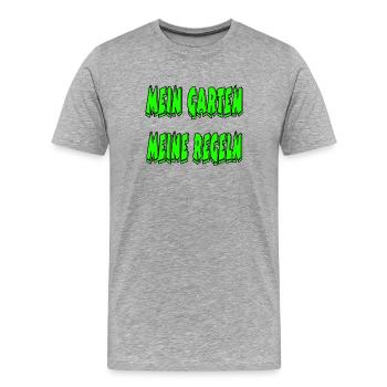 Garden - Men's Premium Organic T-Shirt - heather grey - Front - Damien (186cm)