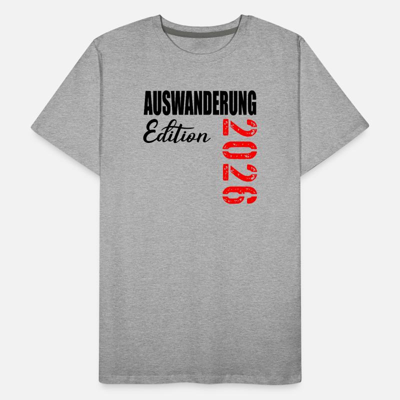 ÉMIGRATION 2026 ÉMIGRER T-shirt bio Premium Homme