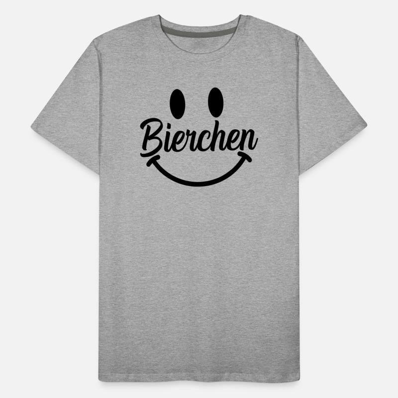 Smile Bierchen Männer Premium Bio T-Shirt