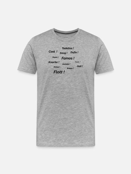 Cool Knorke Geil - Men's Premium Organic T-Shirt - heather grey