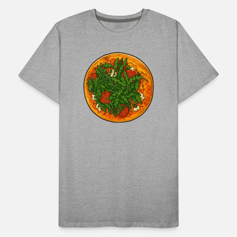 Pizza Lieblingsessen Männer Premium Bio T-Shirt
