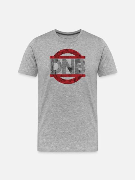 DNB Do Not Bend Grunge - Men's Premium Organic T-Shirt - heather grey