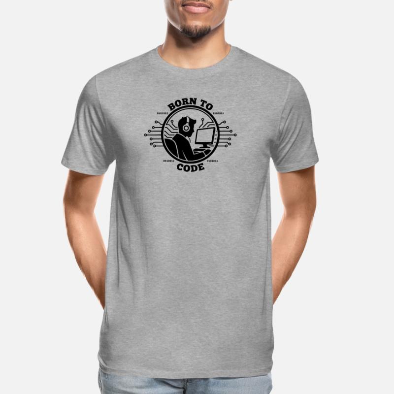 Programmierer, der zum Programmieren geboren wurde Programmierer Männer Premium Bio T-Shirt
