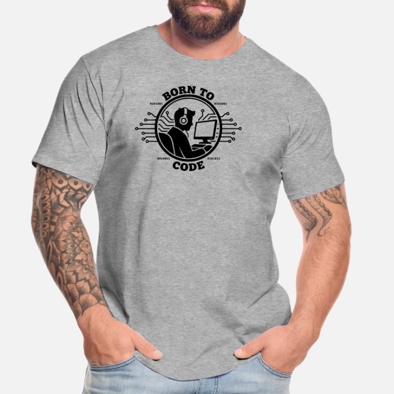 Programmierer, der zum Programmieren geboren wurde Programmierer Männer Premium Bio T-Shirt