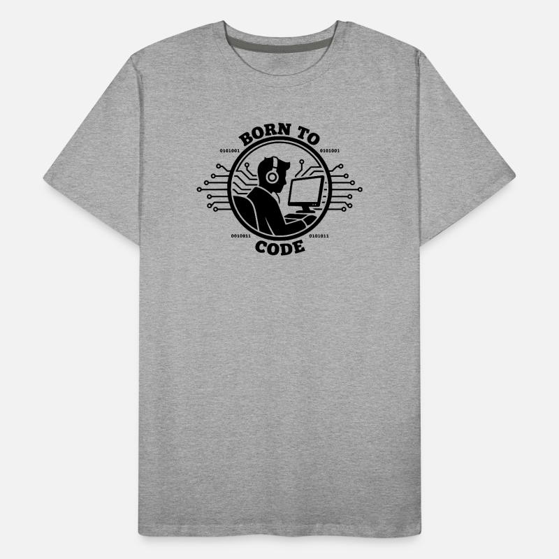 Programmierer, der zum Programmieren geboren wurde Programmierer Männer Premium Bio T-Shirt