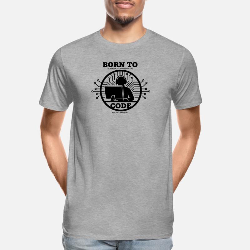 Programmierer, der zum Programmieren geboren wurde Programmierer Männer Premium Bio T-Shirt