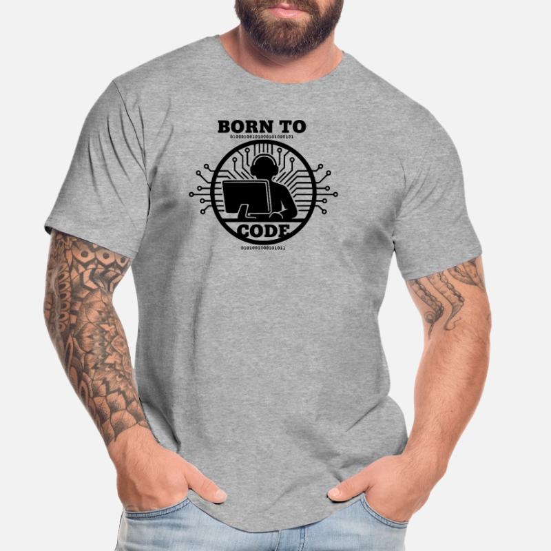 Programmierer, der zum Programmieren geboren wurde Programmierer Männer Premium Bio T-Shirt