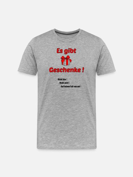 There are gifts - Men's Premium Organic T-Shirt - heather grey
